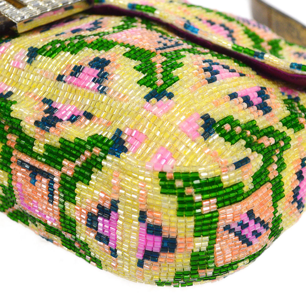 FENDI * 2000s Beaded Baguette Bag Medium