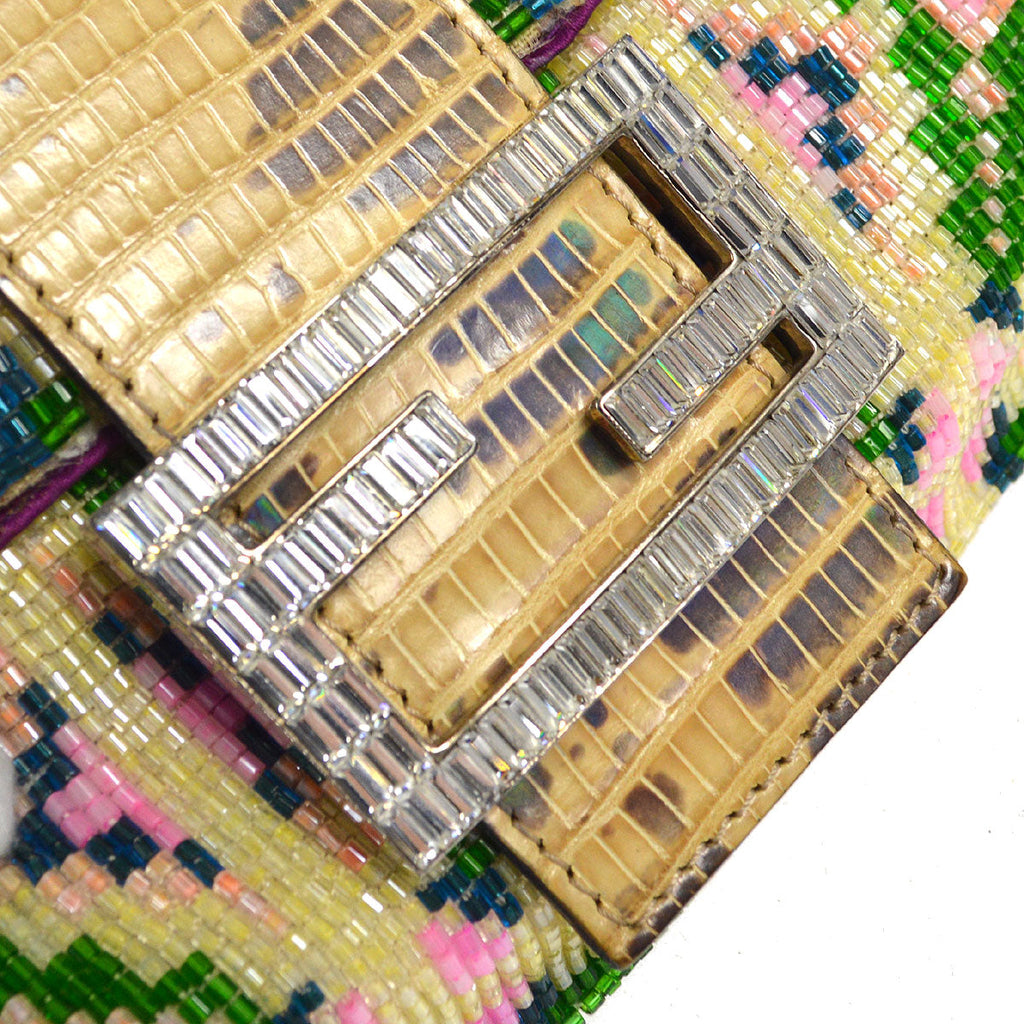 FENDI * 2000s Beaded Baguette Bag Medium