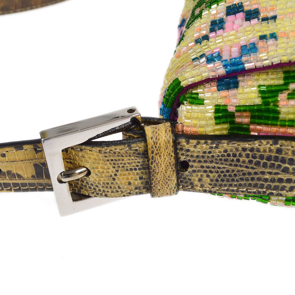 FENDI * 2000s Beaded Baguette Bag Medium