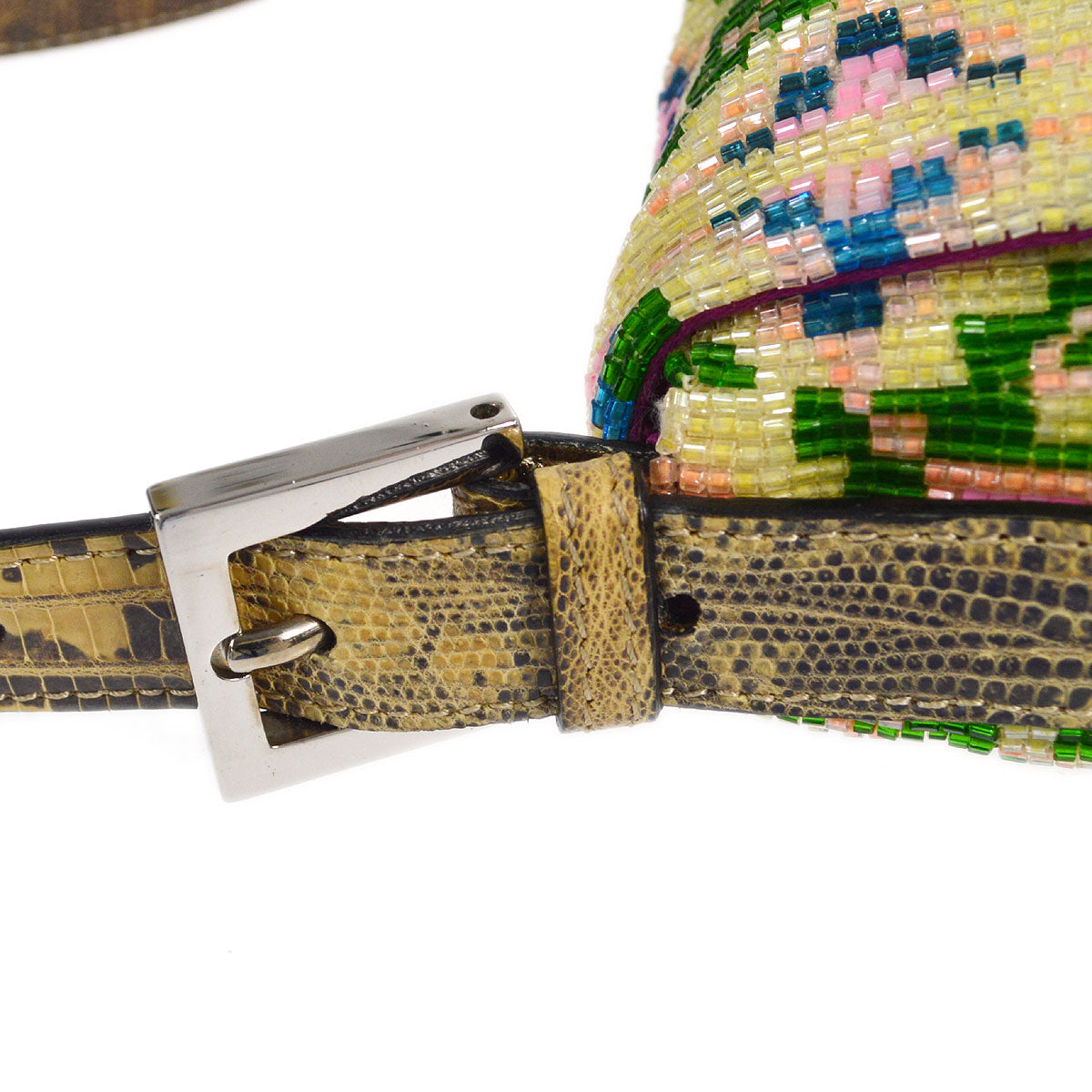 FENDI * 2000s Beaded Baguette Bag Medium