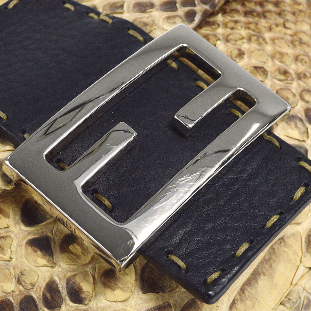 FENDI SELLERIA * Baguette Bag Medium Python