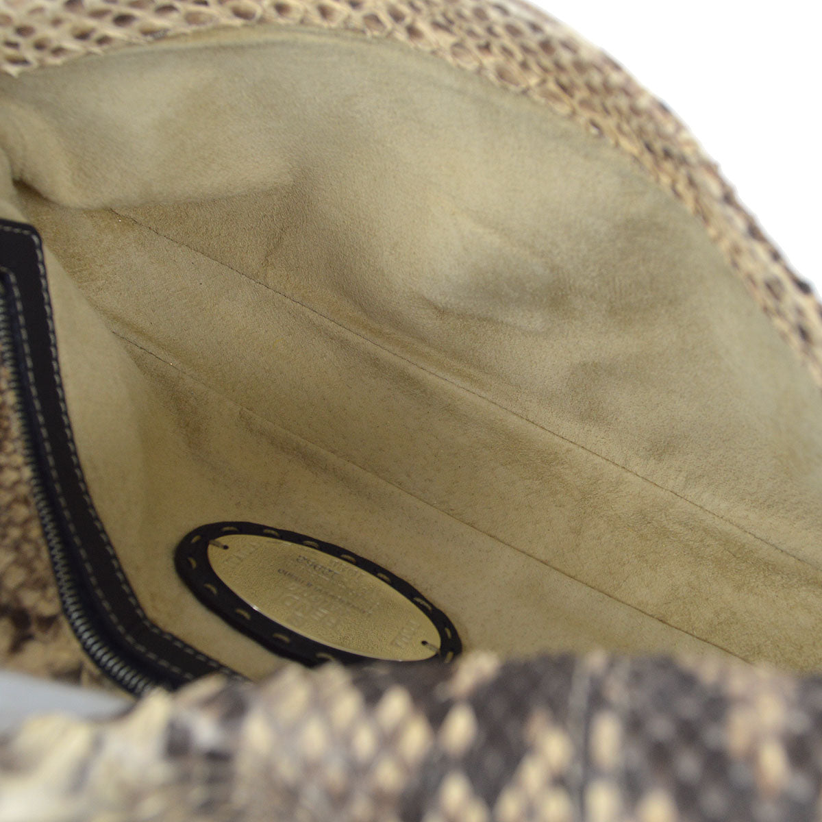 FENDI SELLERIA * Baguette Bag Medium Python