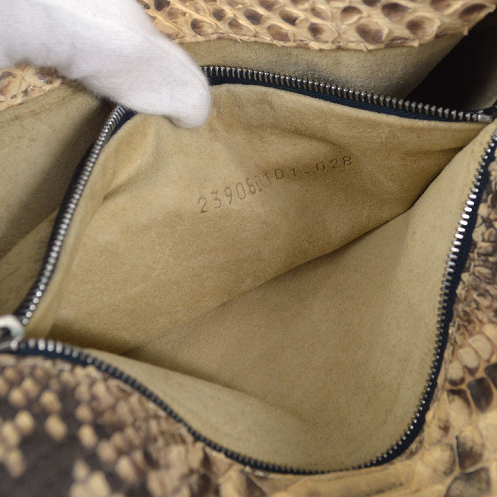 FENDI SELLERIA * Baguette Bag Medium Python