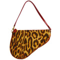 Christian Dior Leopard Saddle Bag Mini
