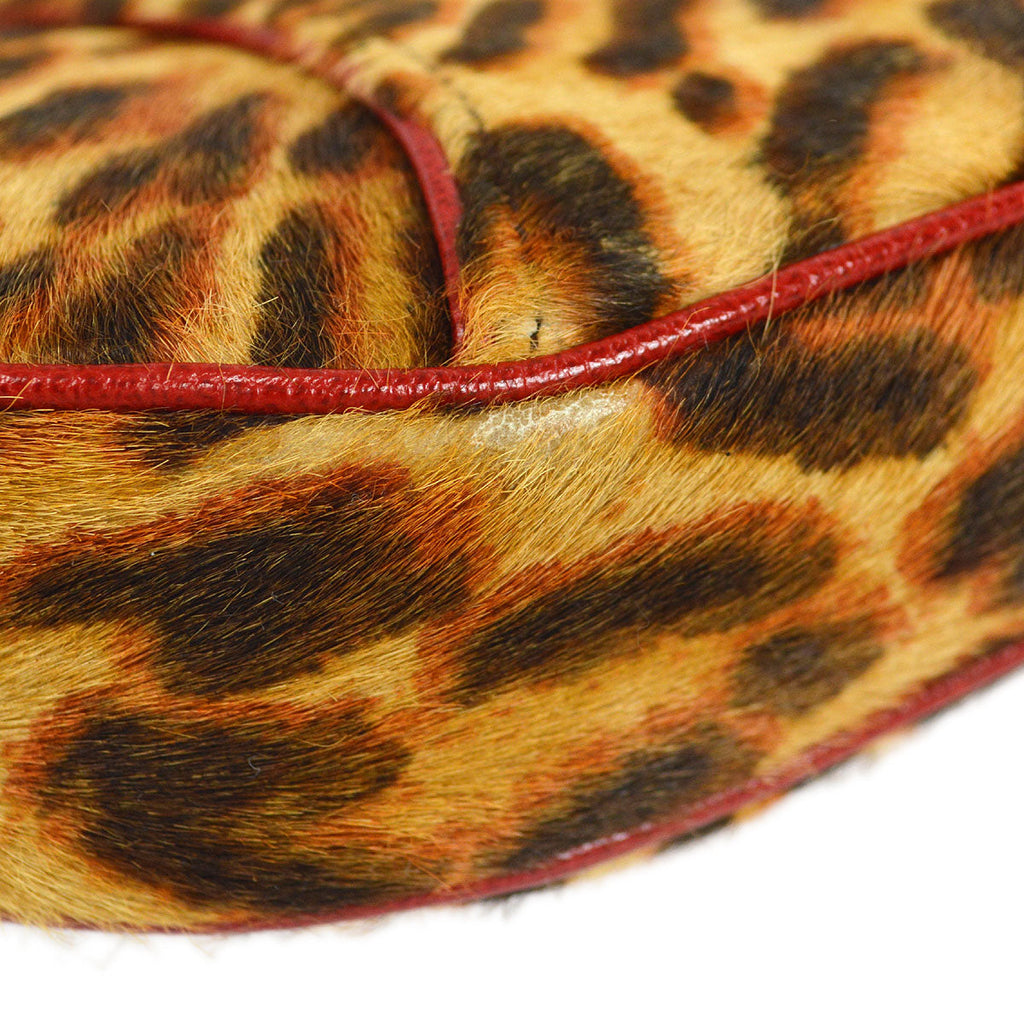 Christian Dior Leopard Saddle Bag Mini
