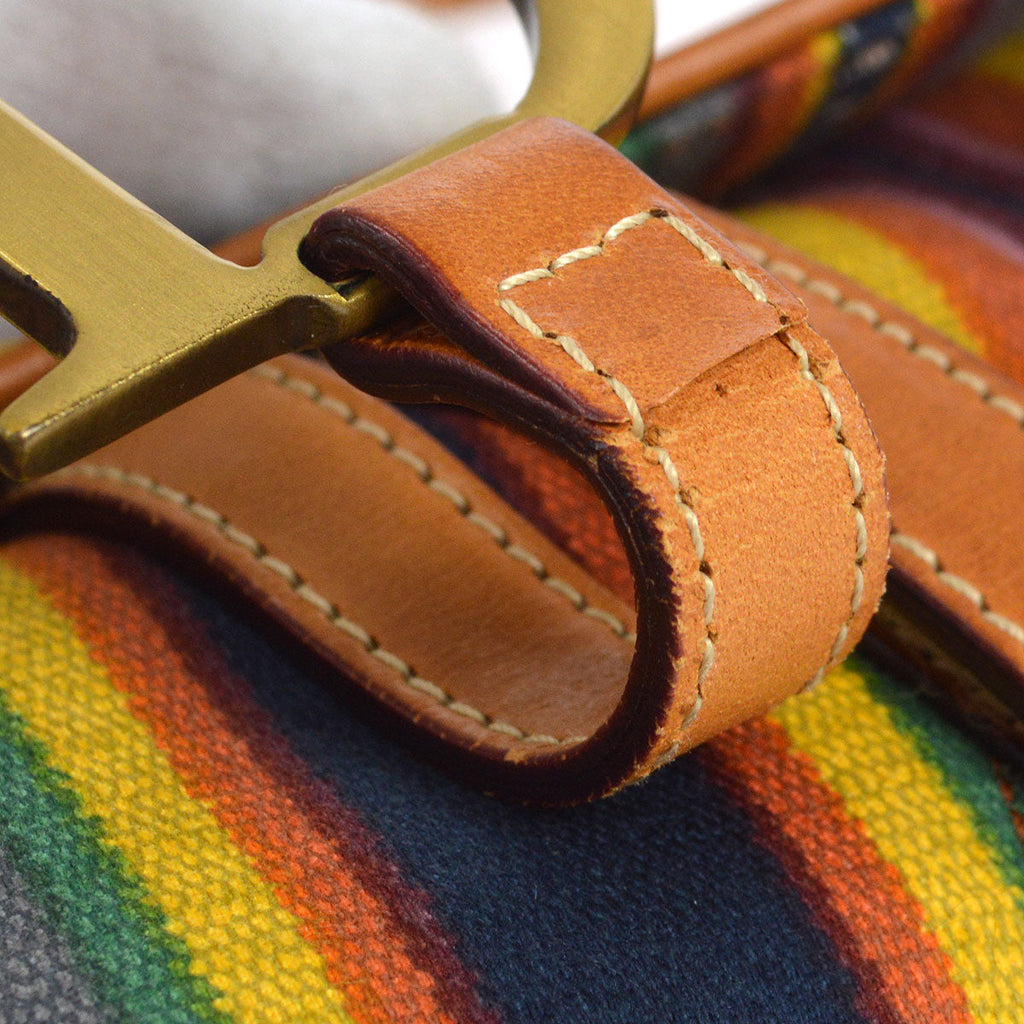 Christian Dior Mexican Striped Saddle Bag Medium