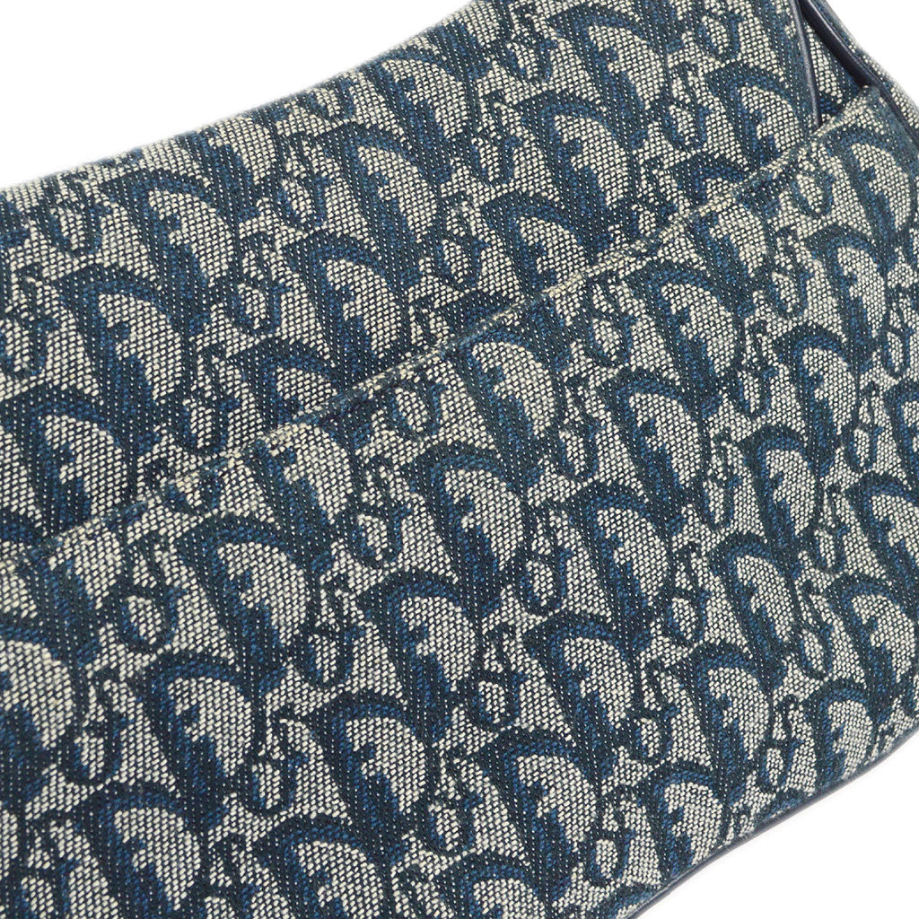 Christian Dior Trotter Double Saddle Bag Large Navy