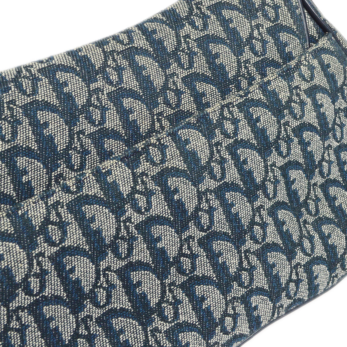 Christian Dior Trotter Double Saddle Bag Large Navy