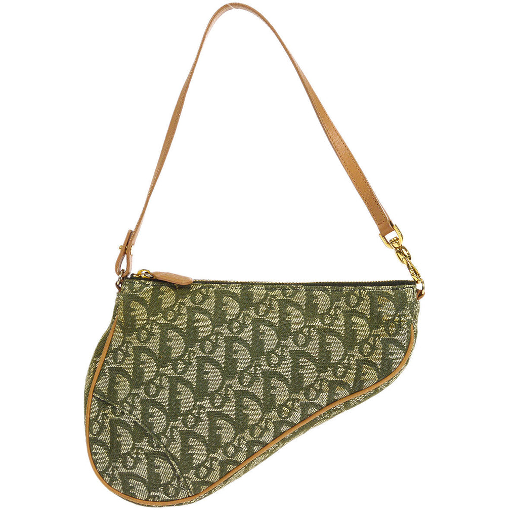 Christian Dior Trotter Saddle Bag Mini Khaki