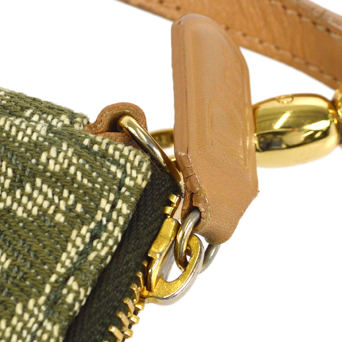 Christian Dior Trotter Saddle Bag Mini Khaki