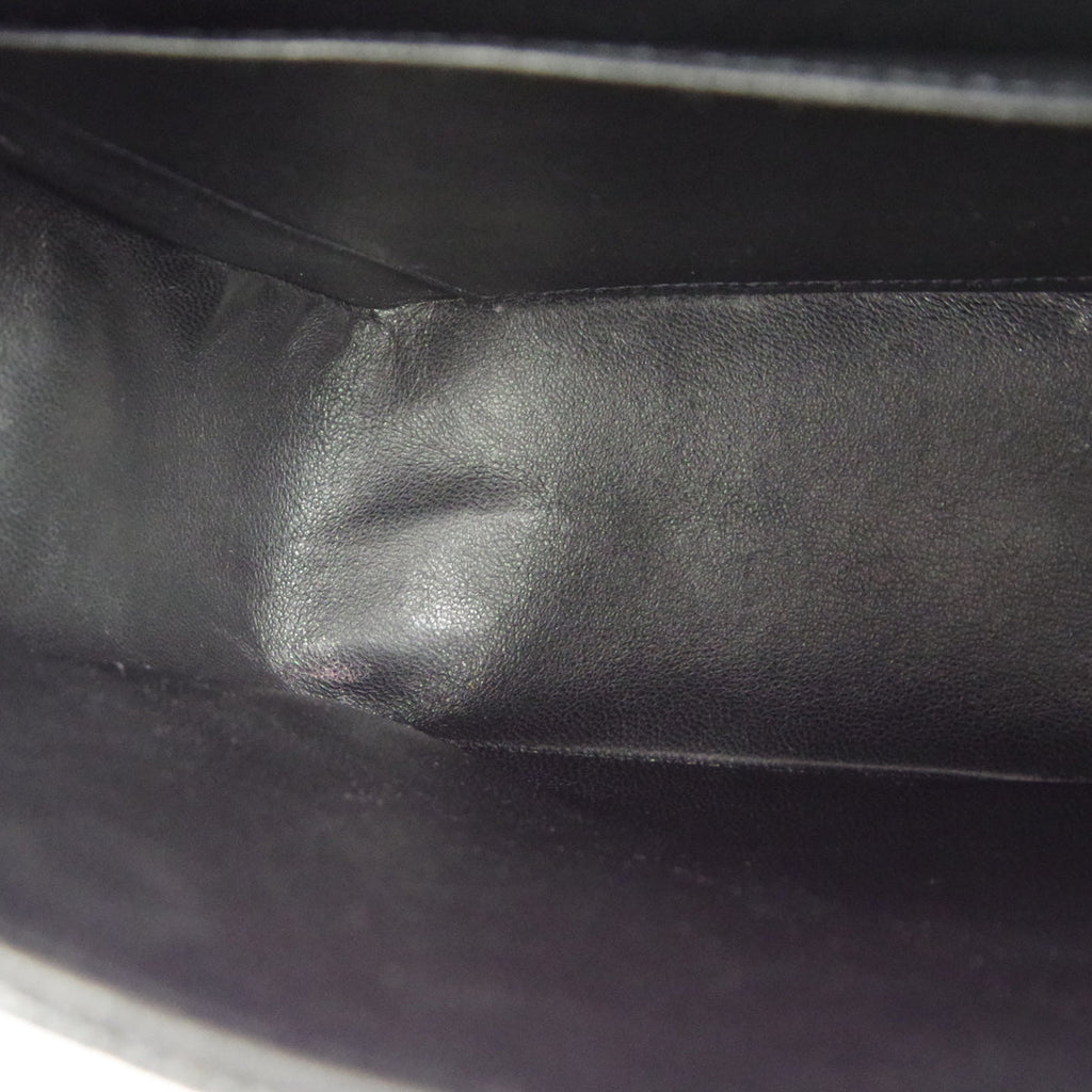 CHANEL 2000-2001 Classic Flap Jumbo SHW Black Caviar 27053