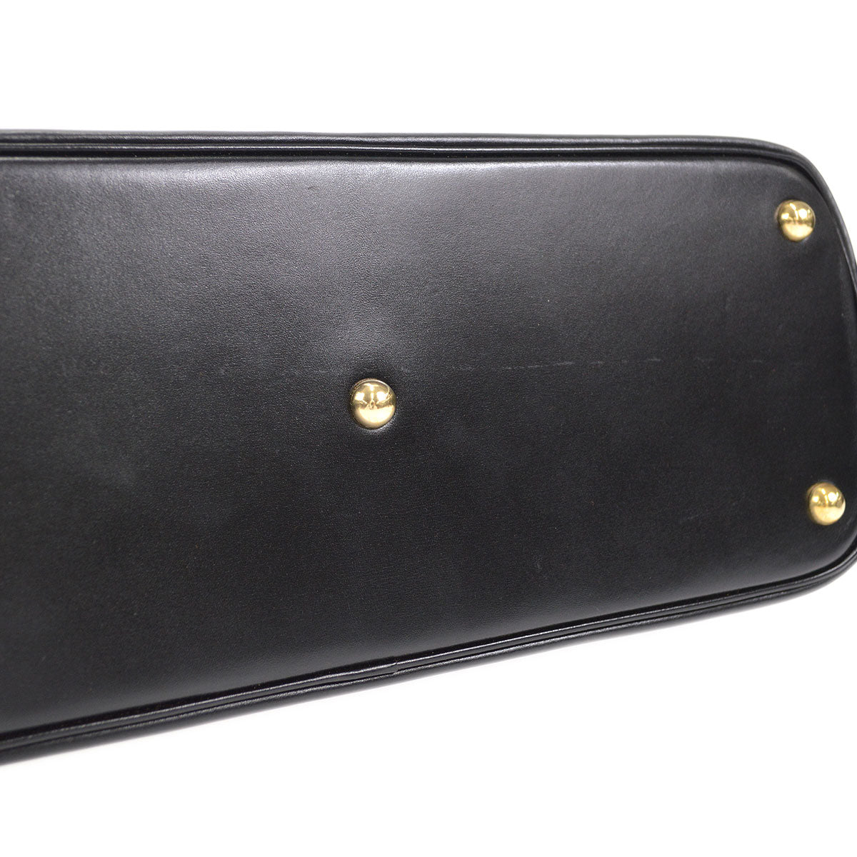 HERMES 2003 BOLIDE 37 Box Calf Vache Black Natural