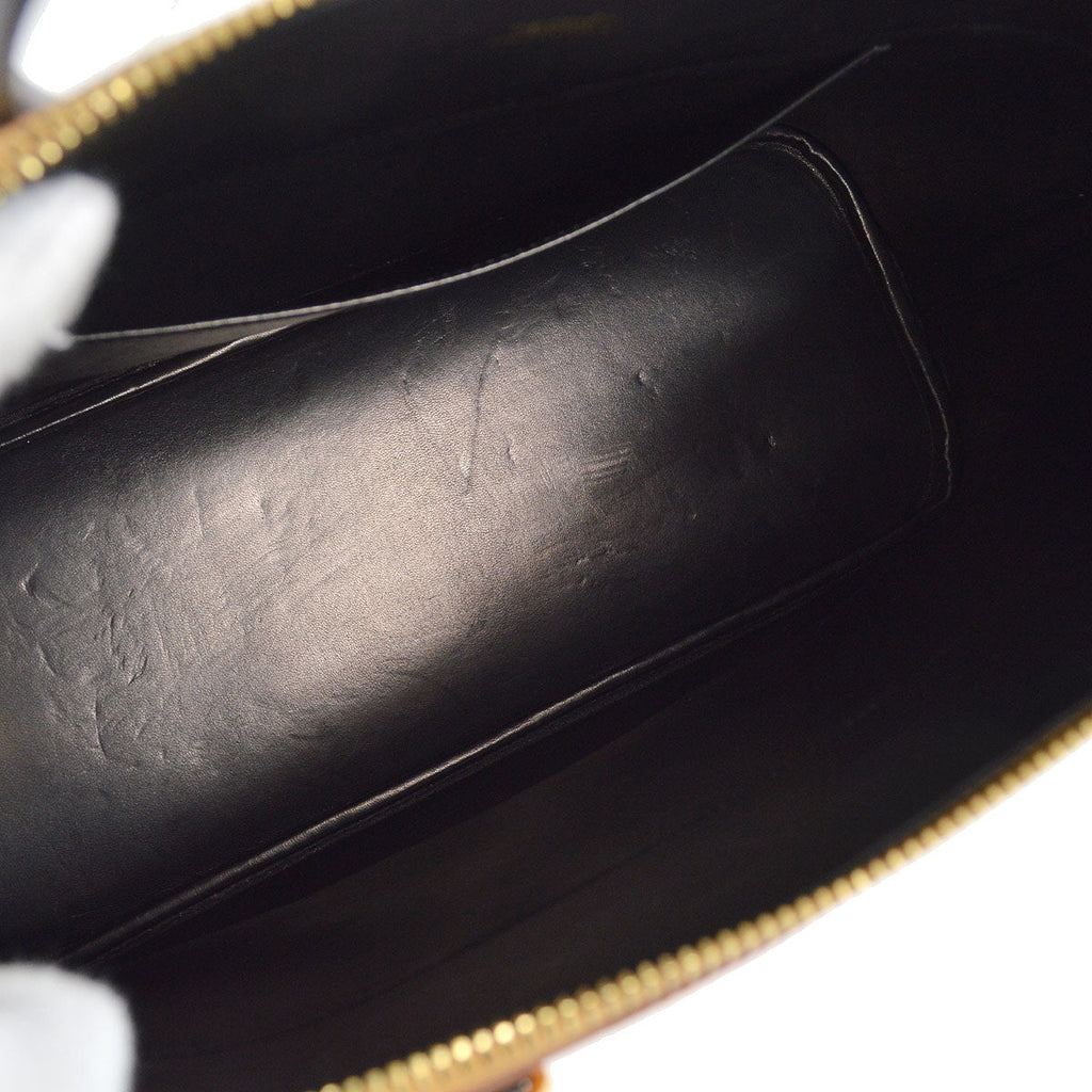 HERMES 2003 BOLIDE 37 Box Calf Vache Black Natural