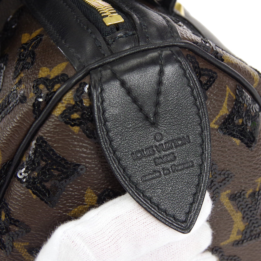 LOUIS VUITTON SPEEDY 30 HANDBAG MONOGRAM ECLIPSE