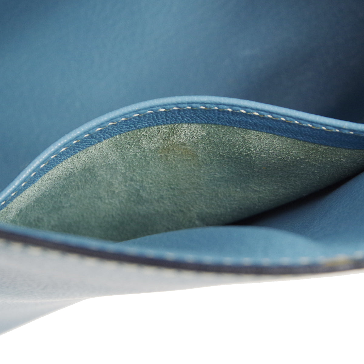 HERMES 1998 KELLY 28 SELLIER Blue Jean Courchevel