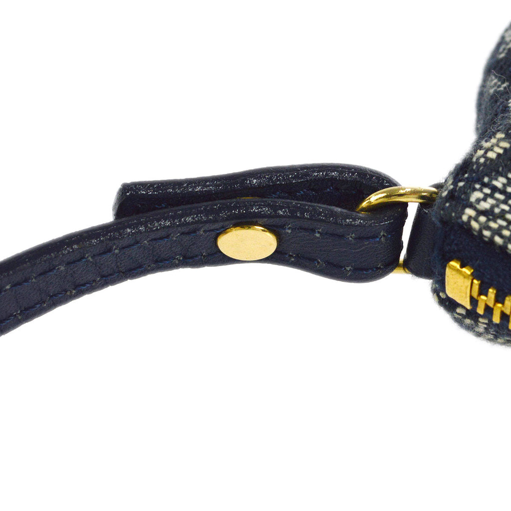 Christian Dior 2000 Trotter Saddle Handbag Navy