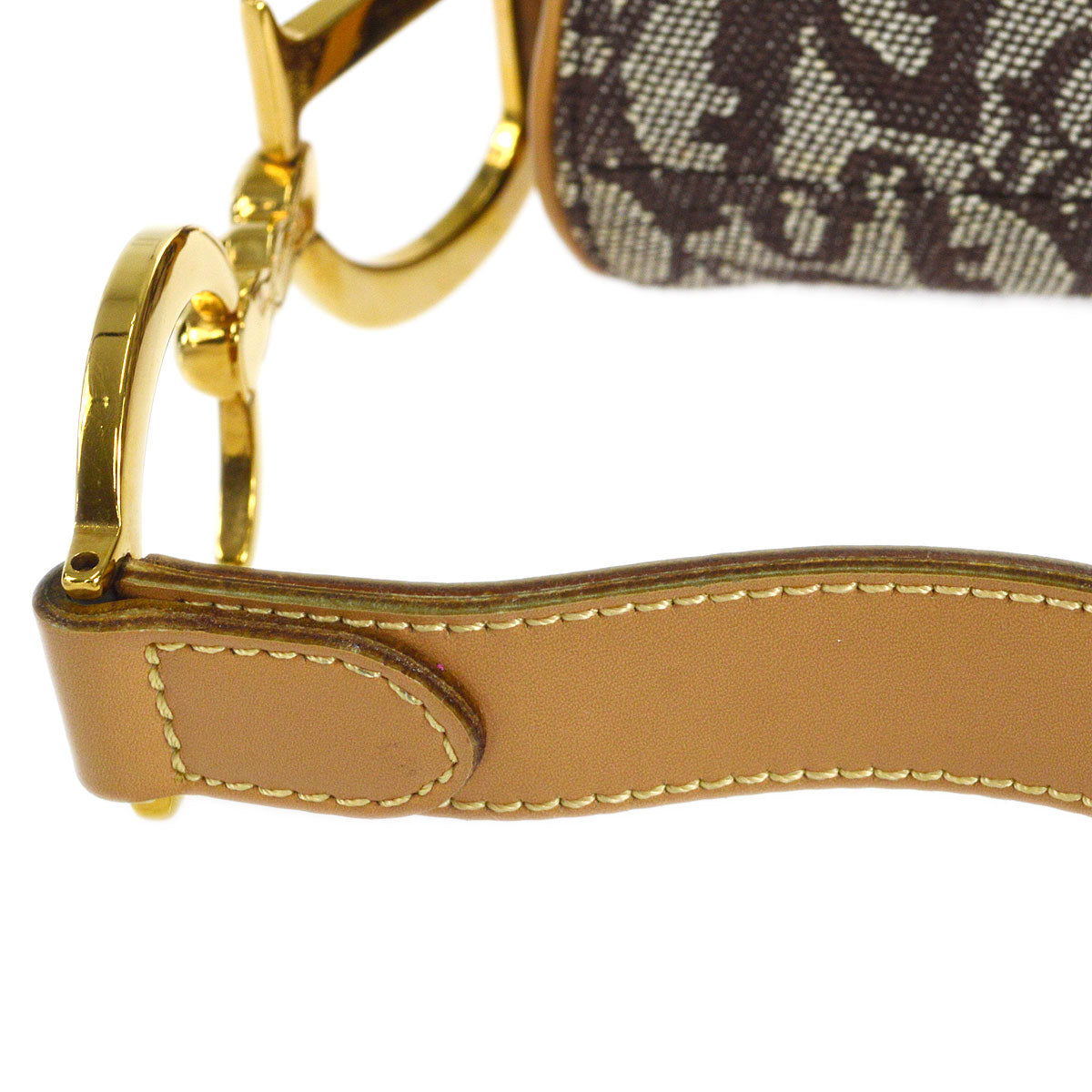 Christian Dior 2001 Trotter Saddle Handbag Brown