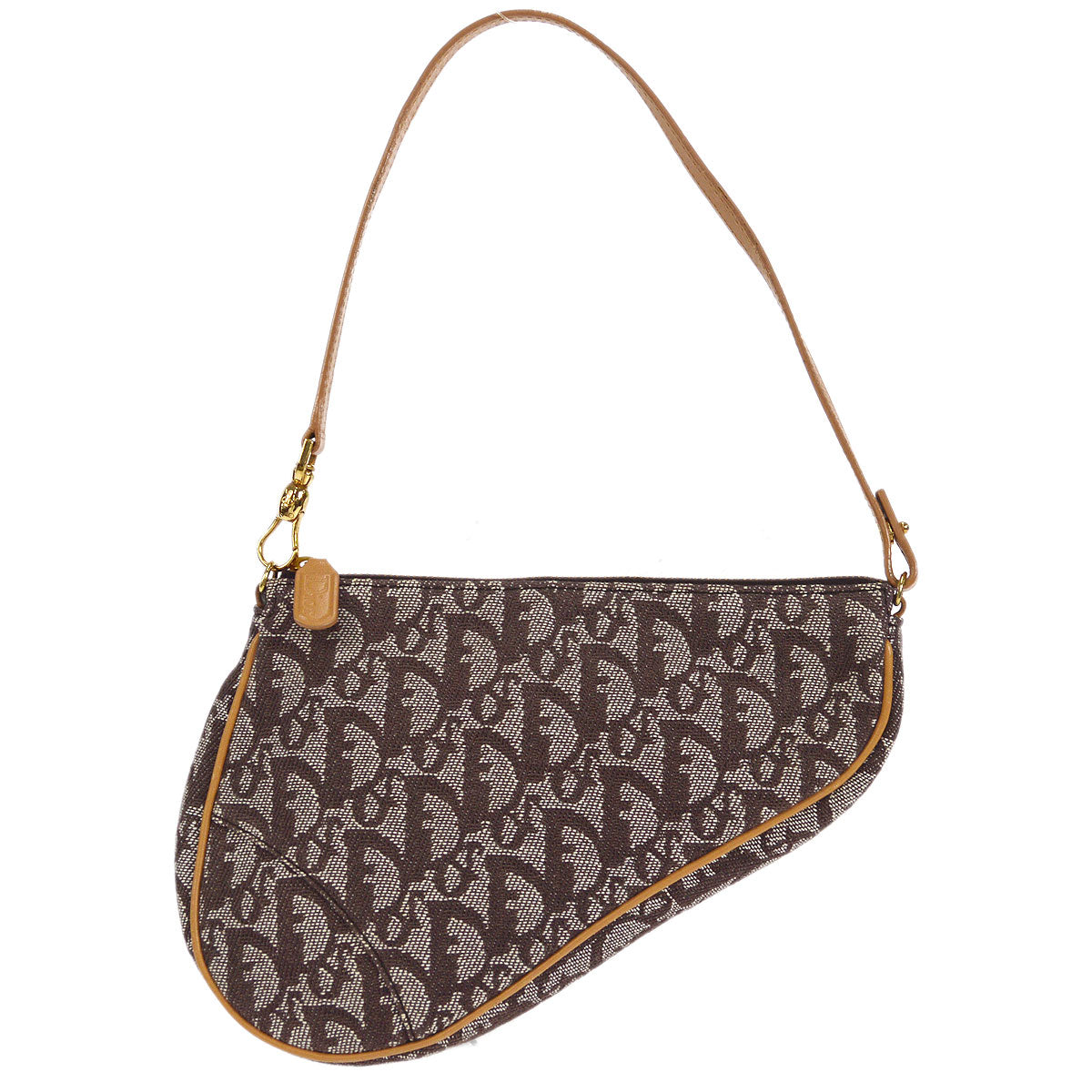 Christian Dior Trotter Saddle Bag Mini Brown
