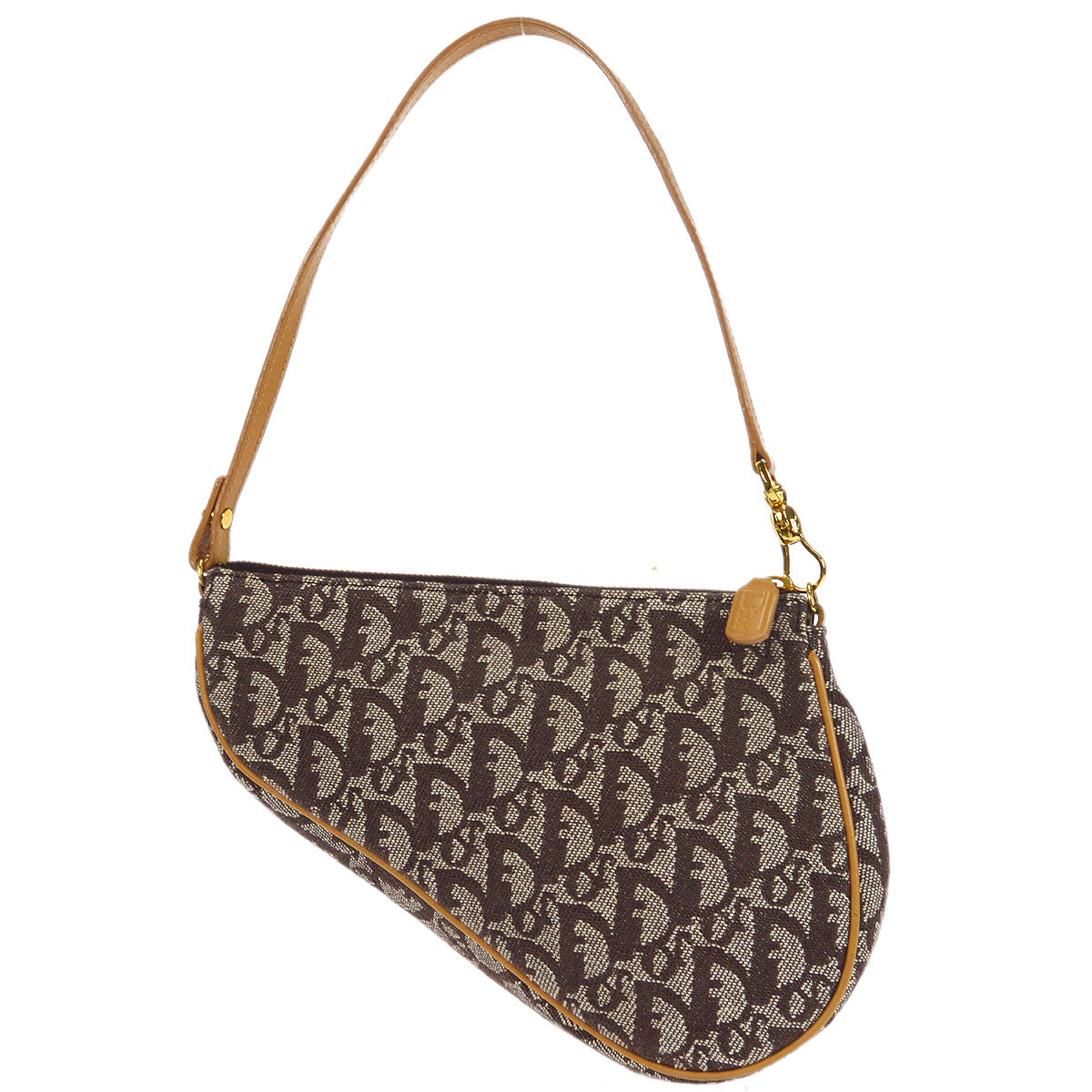 Christian Dior Trotter Saddle Bag Mini Brown