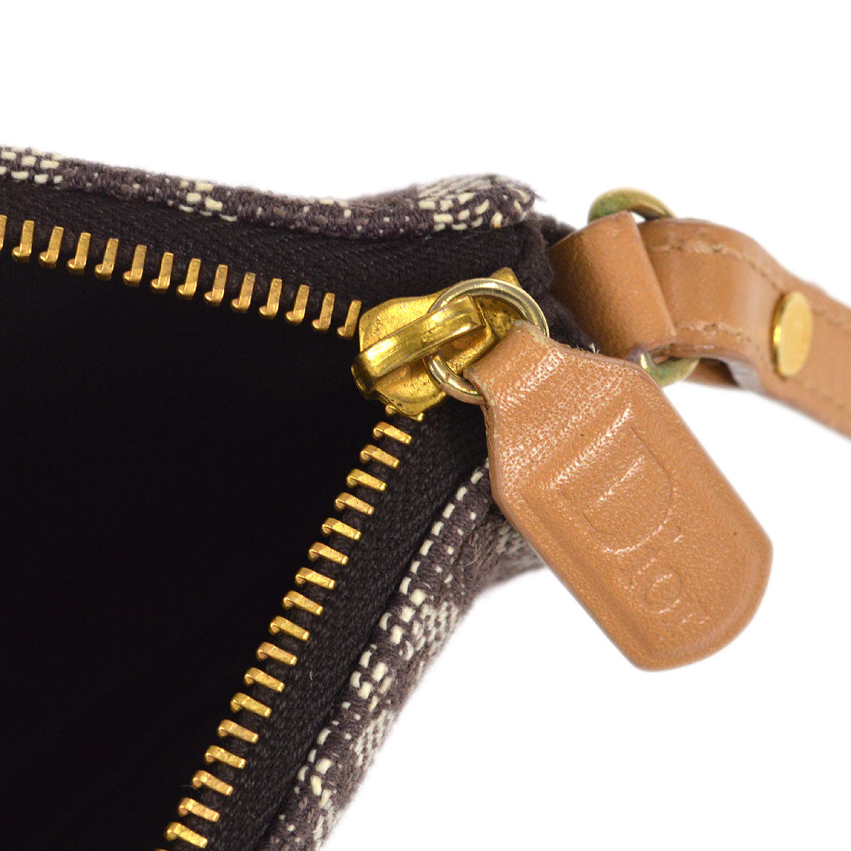 Christian Dior Trotter Saddle Bag Mini Brown