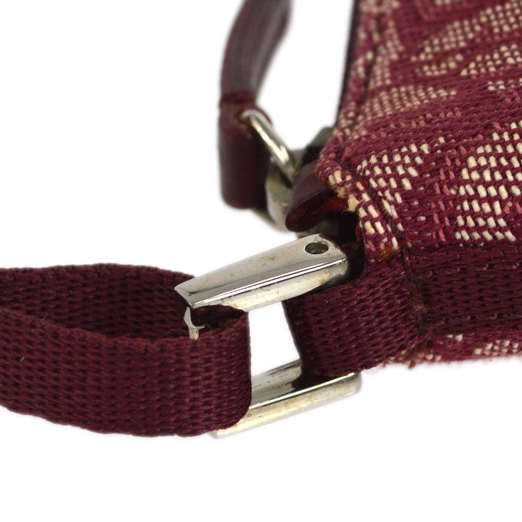 Christian Dior 2004 Trotter Handbag Bordeaux