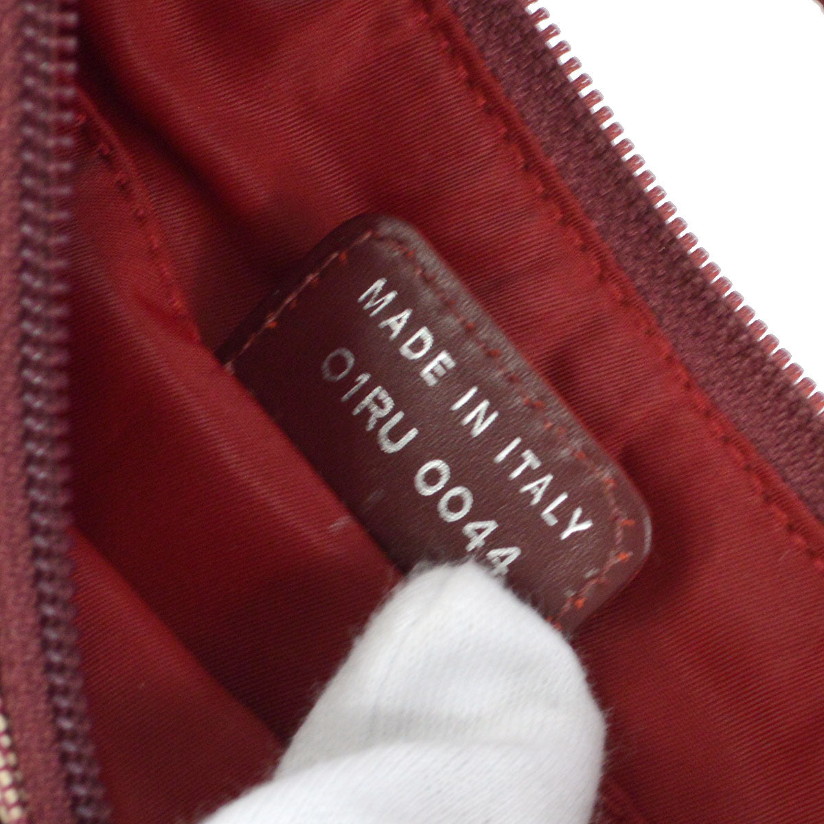 Christian Dior 2004 Trotter Handbag Bordeaux