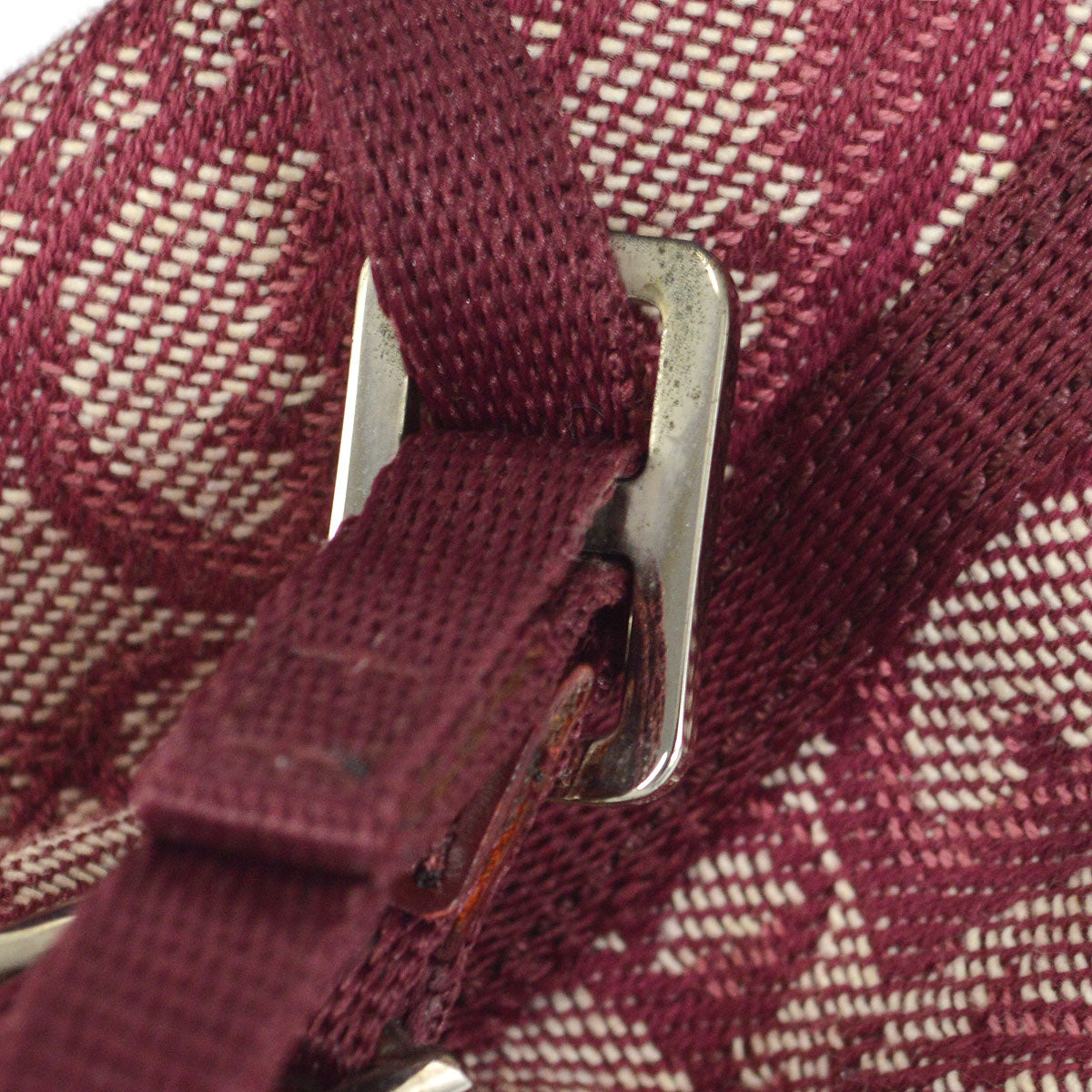Christian Dior 2004 Trotter Handbag Bordeaux