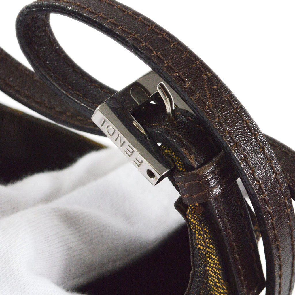 FENDI 2000s Zucca Shoulder Bag Brown