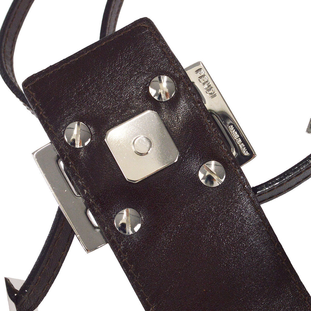 FENDI 2000s Zucca Shoulder Bag Brown