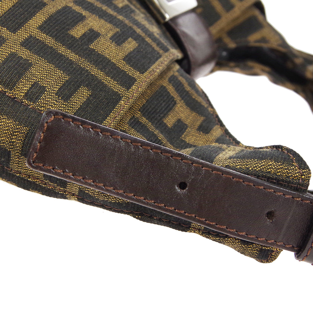 FENDI 1990s Zucca Handbag Brown