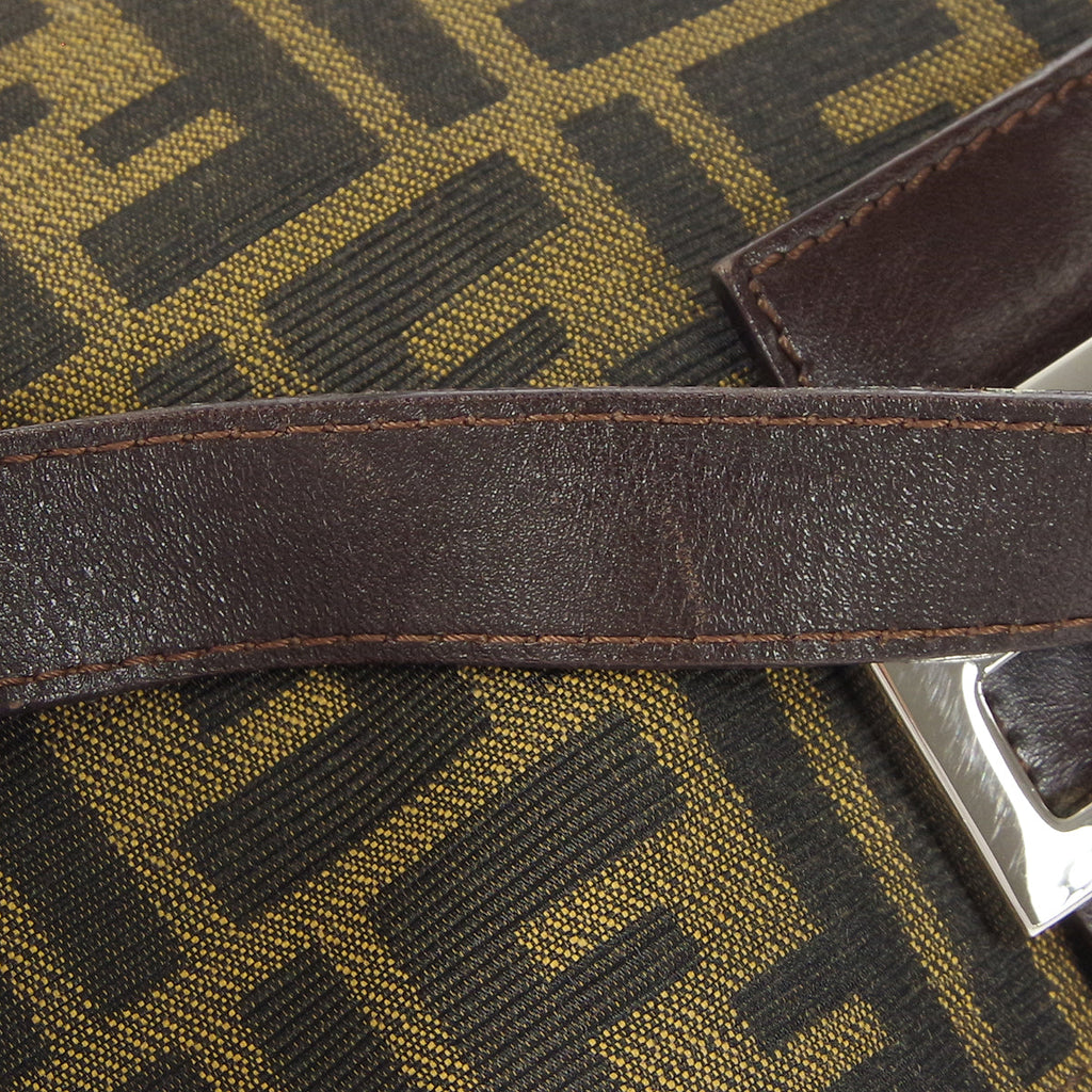 FENDI 1990s Zucca Handbag Brown