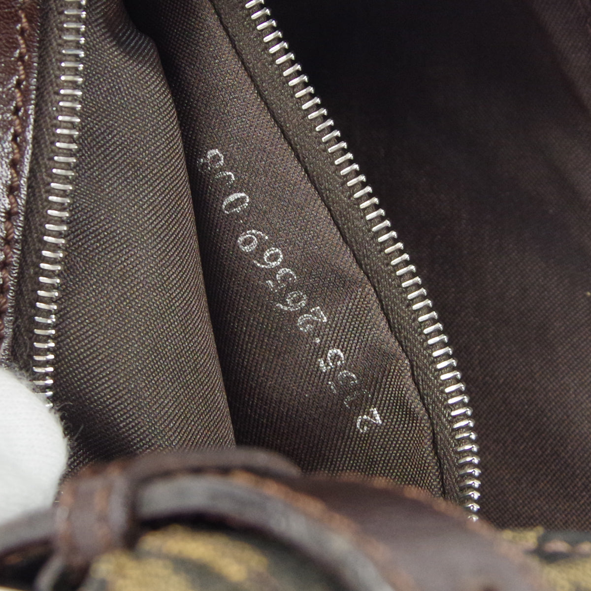 FENDI 1990s Zucca Handbag Brown