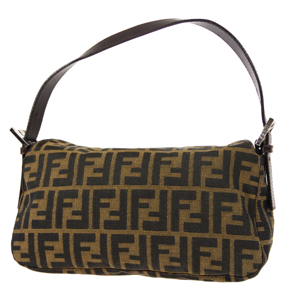 FENDI 1990s Zucca Handbag Brown