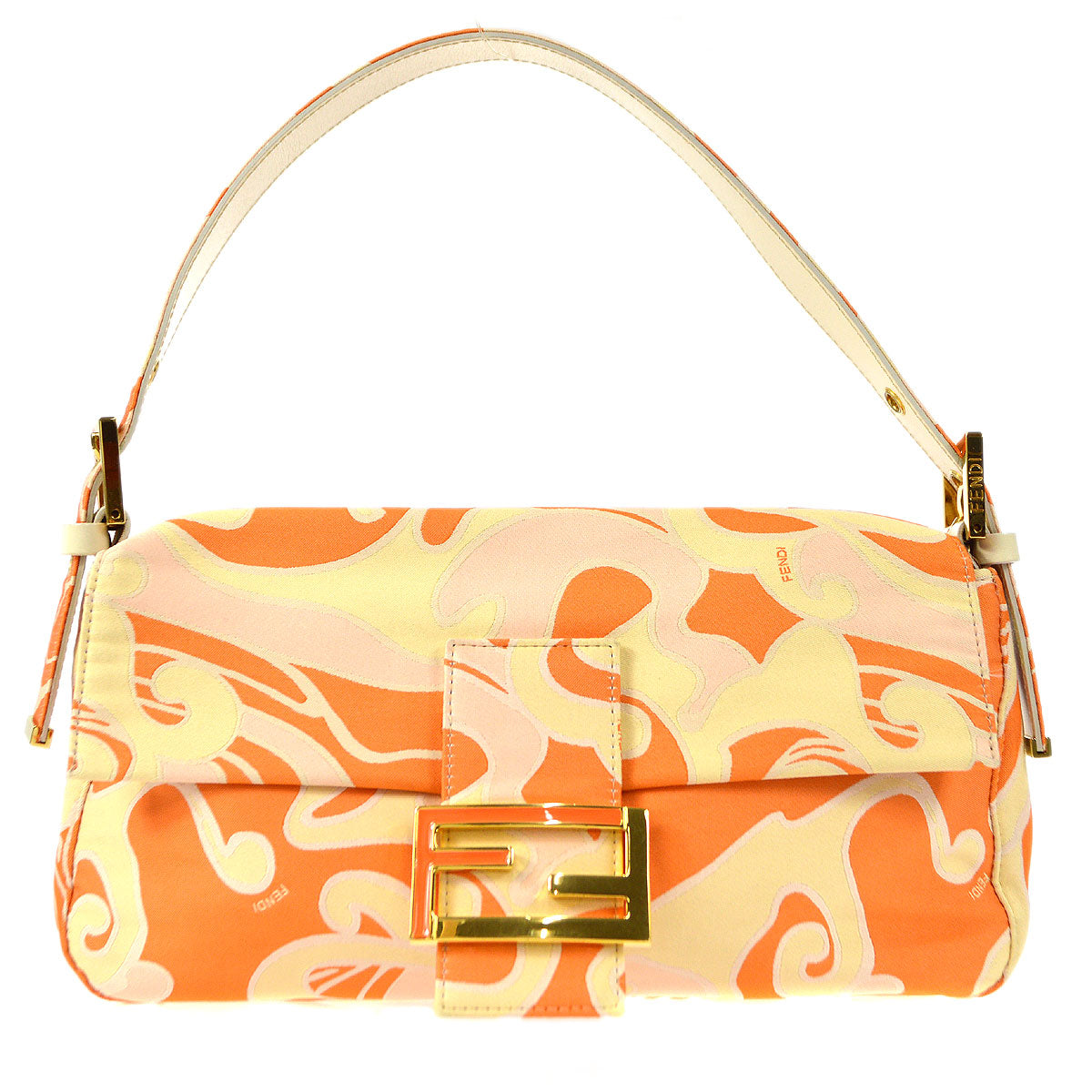 FENDI 2000s Psychedelic Swirl Print Baguette