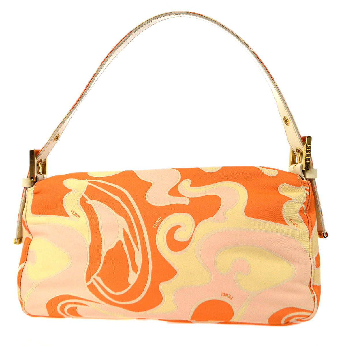 FENDI 2000s Psychedelic Swirl Print Baguette