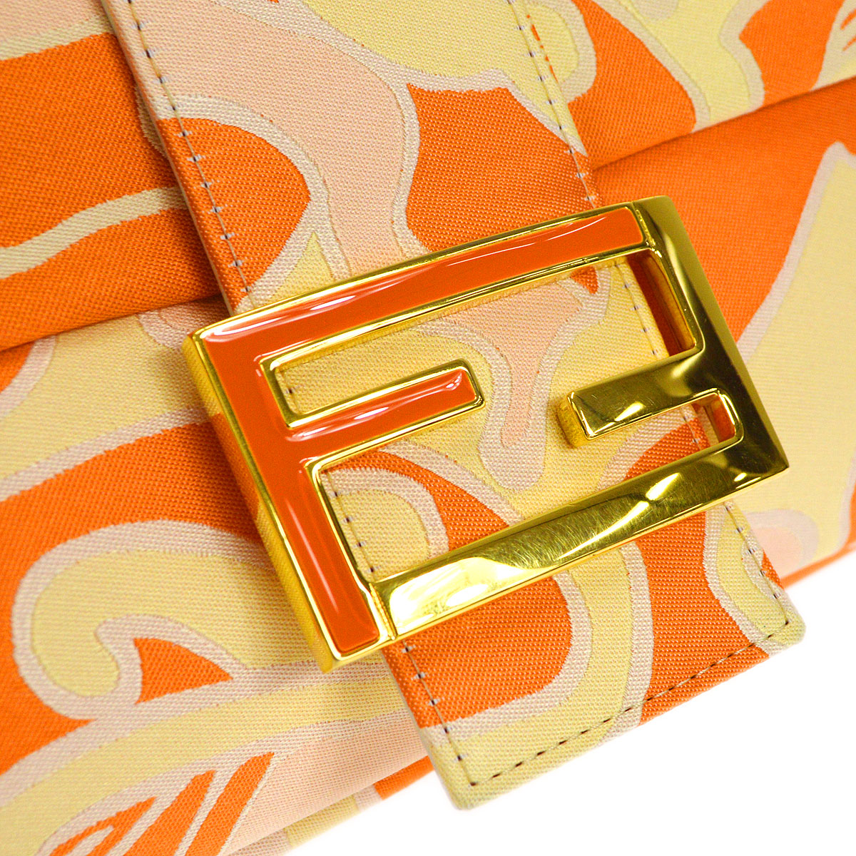 FENDI 2000s Psychedelic Swirl Print Baguette
