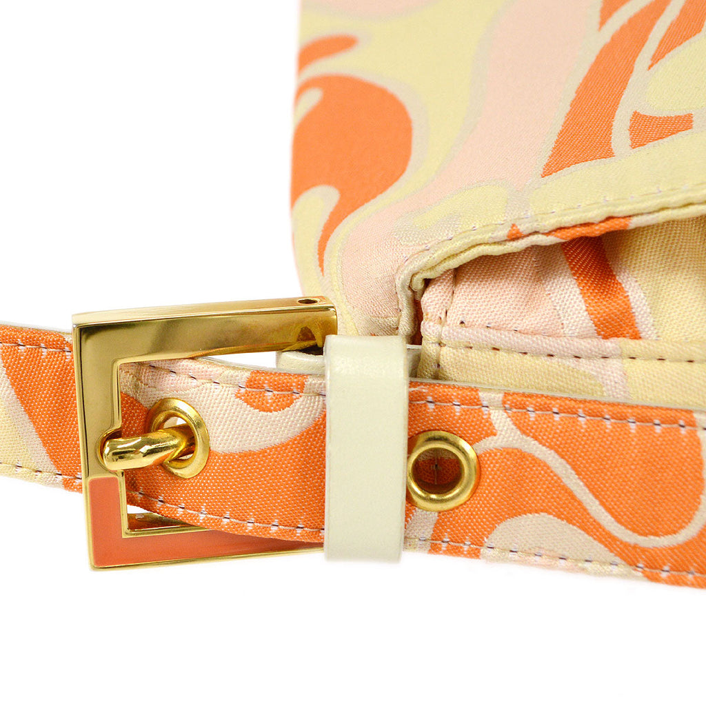 FENDI 2000s Psychedelic Swirl Print Baguette