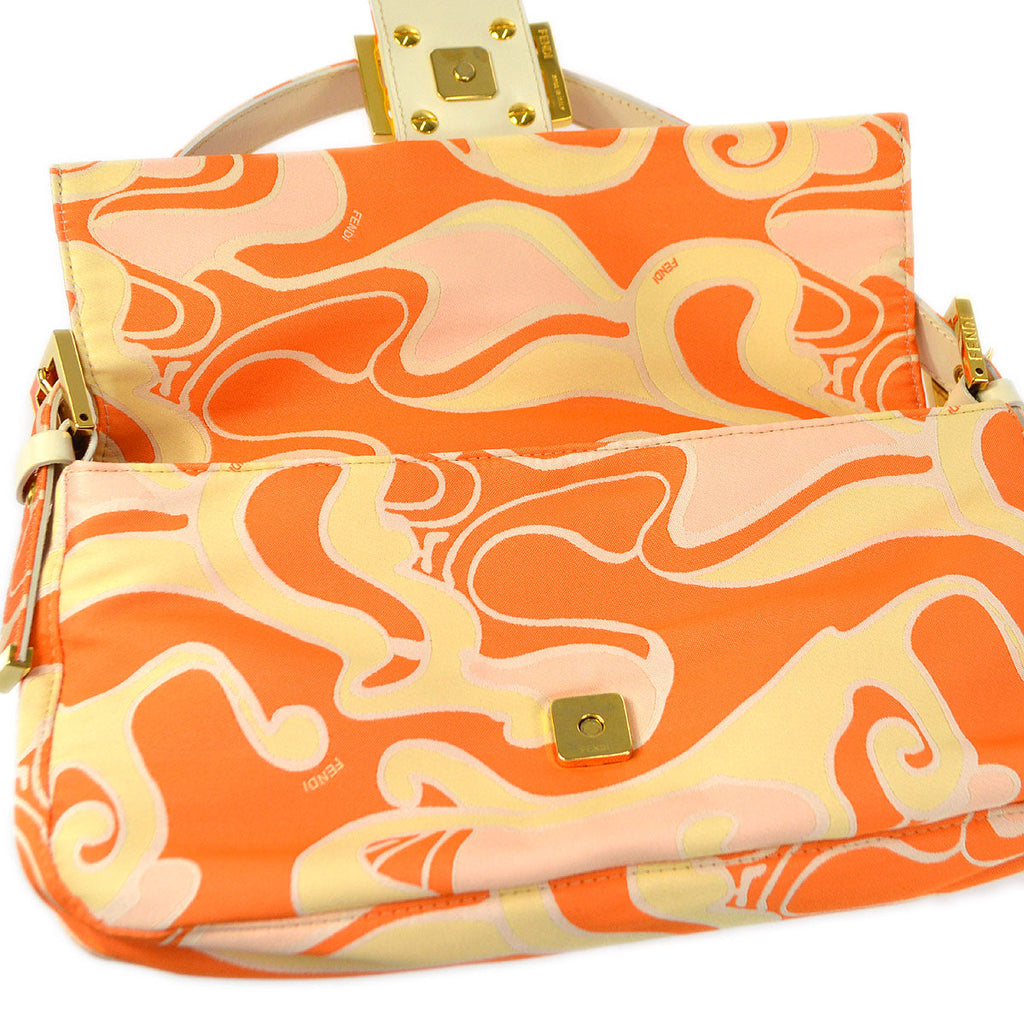 FENDI 2000s Psychedelic Swirl Print Baguette