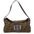 FENDI 1990s Zucca Handbag Brown