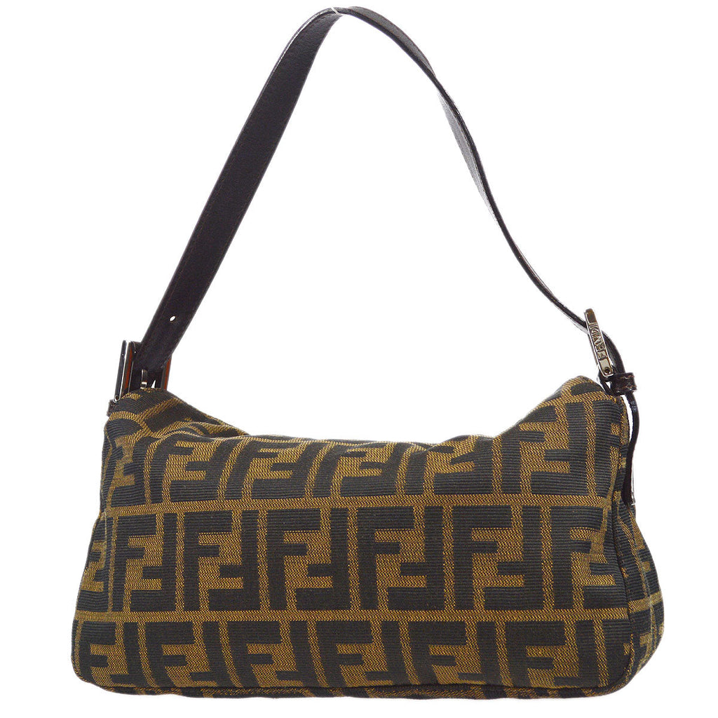 FENDI 1990s Zucca Handbag Brown