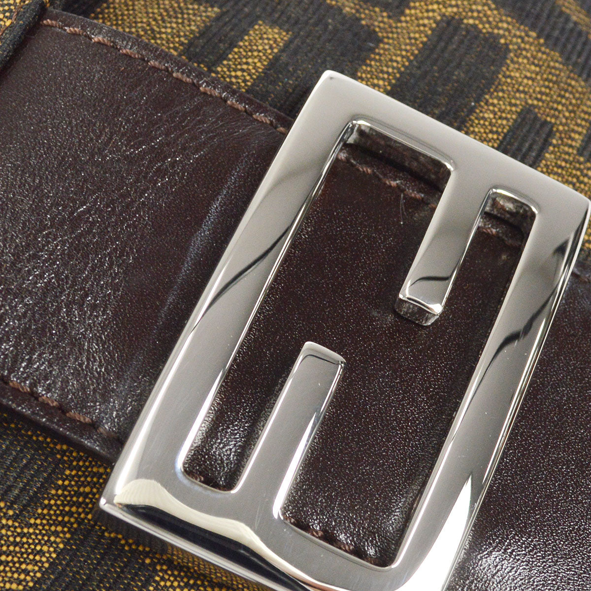 FENDI 1990s Zucca Handbag Brown