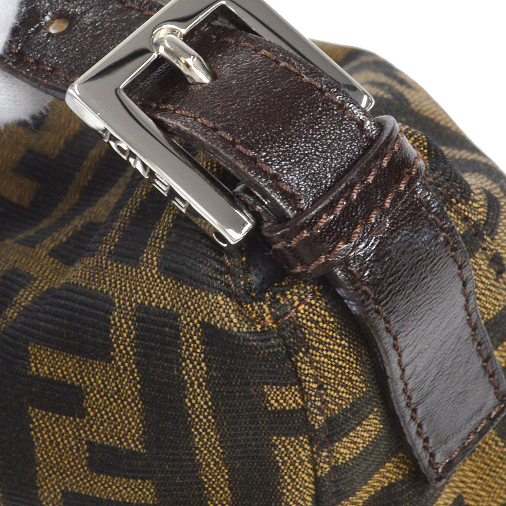 FENDI 1990s Zucca Handbag Brown