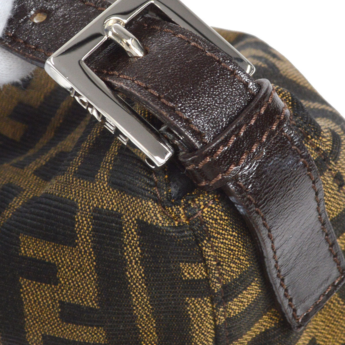 FENDI 1990s Zucca Handbag Brown