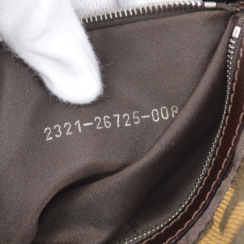 FENDI 1990s Zucca Handbag Brown