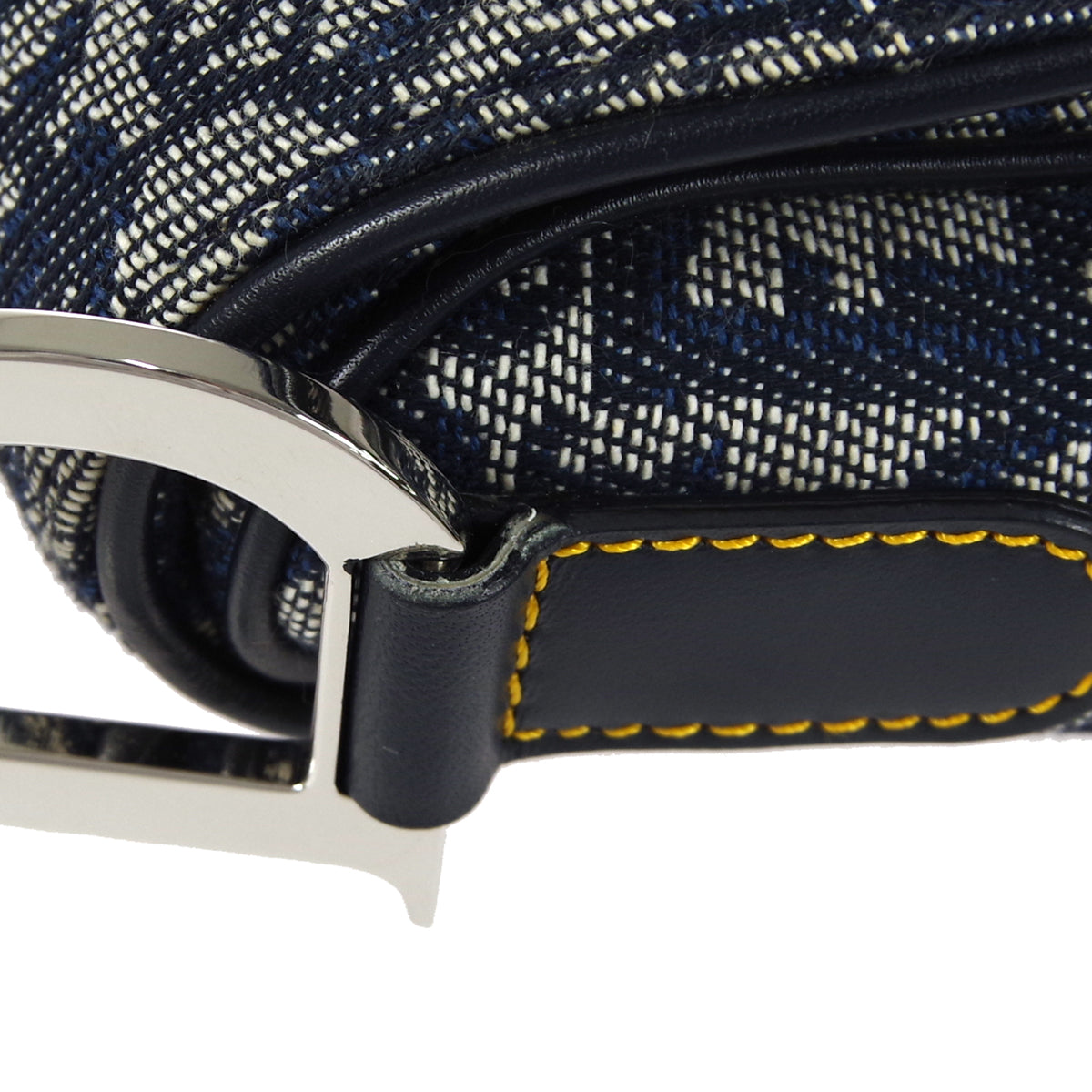 Christian Dior Trotter Saddle Bag Medium Navy