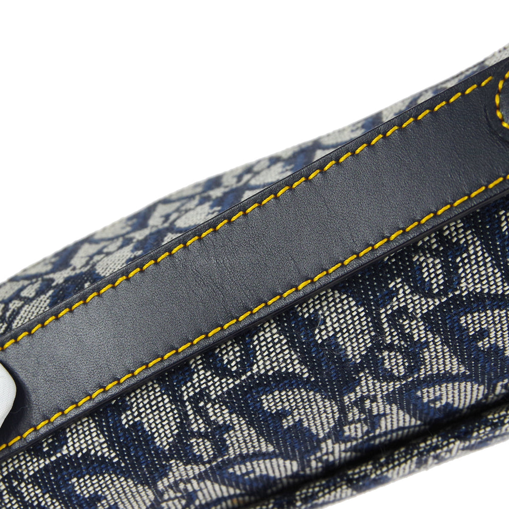 Christian Dior Trotter Saddle Bag Medium Navy