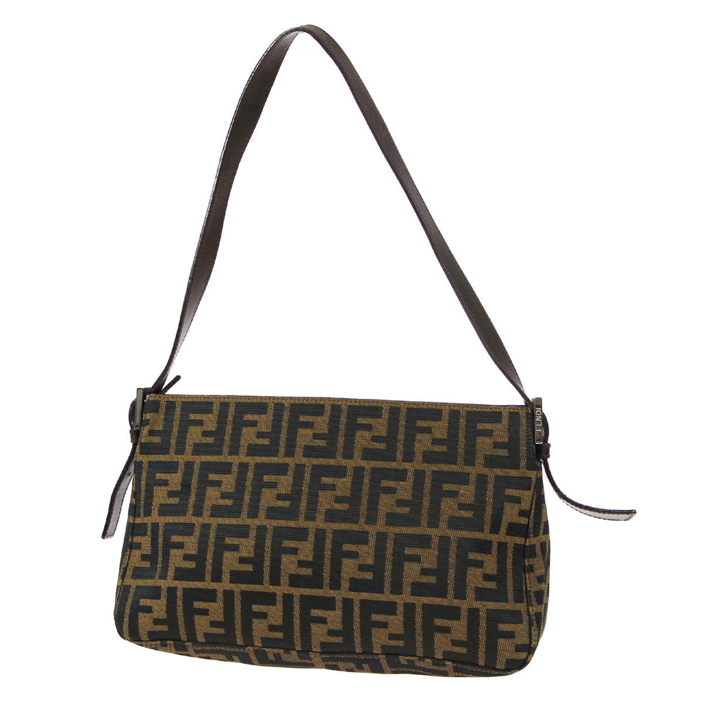 FENDI 1990s Zucca Handbag Brown