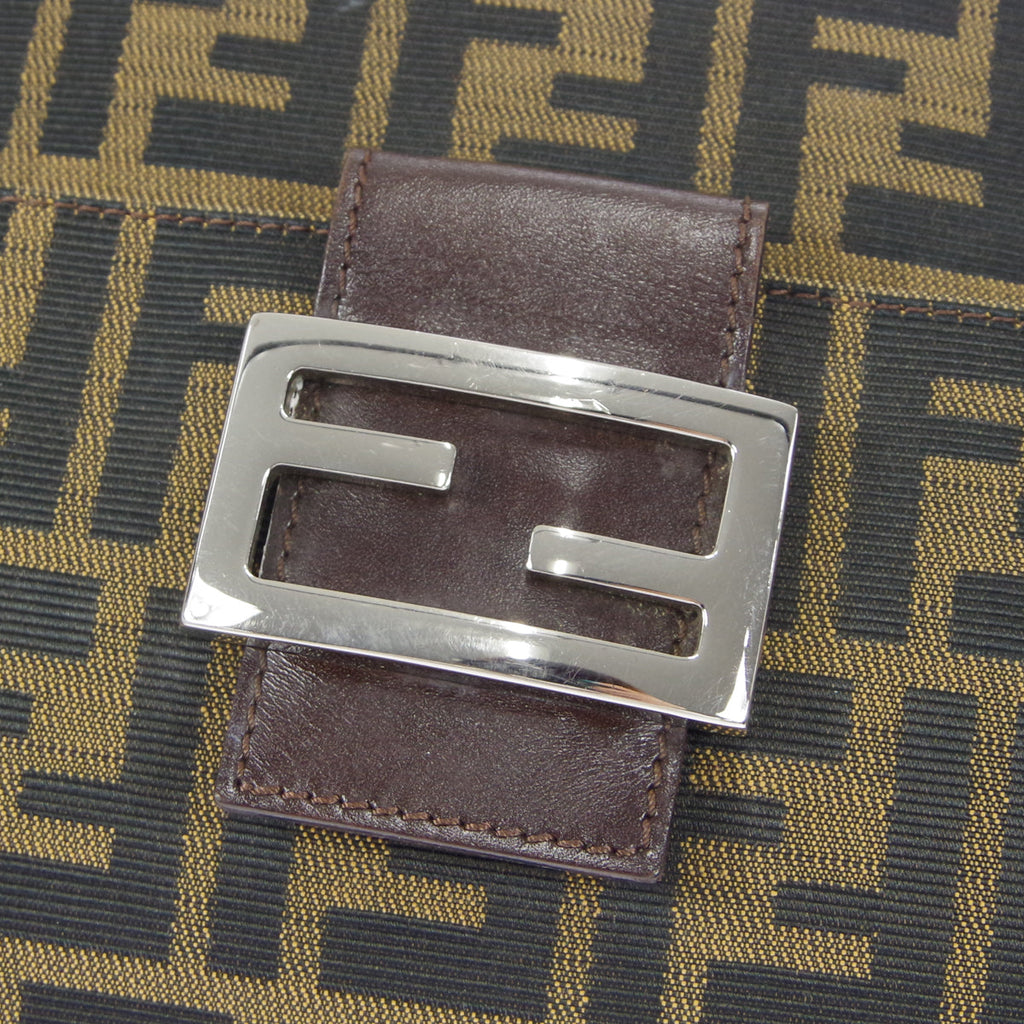 FENDI 1990s Zucca Handbag Brown