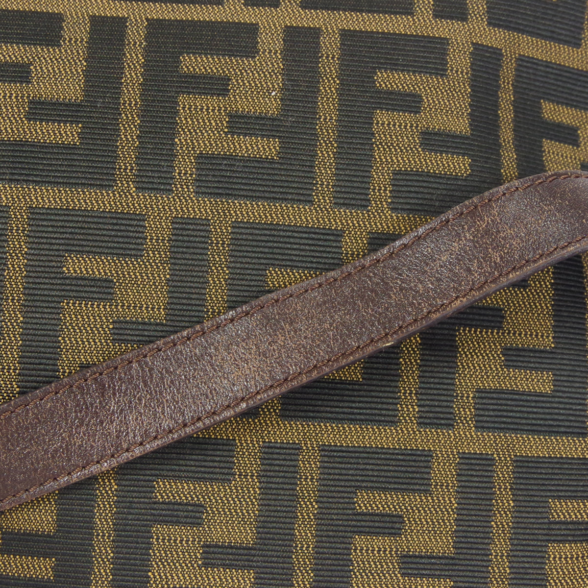FENDI 1990s Zucca Handbag Brown
