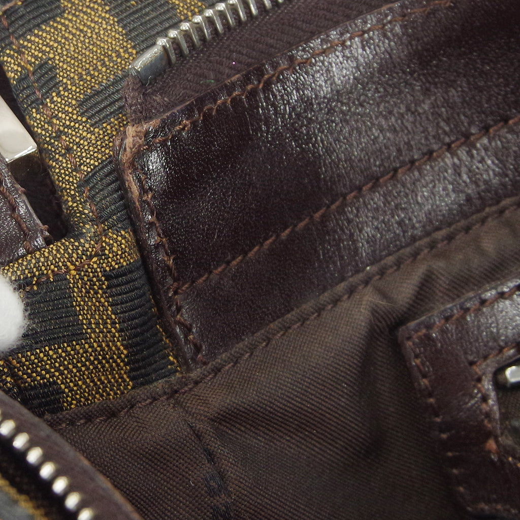 FENDI 1990s Zucca Handbag Brown